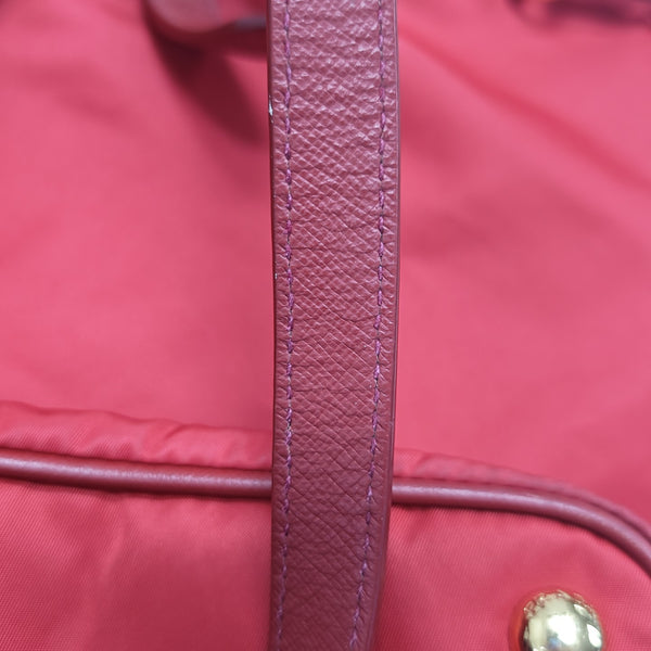 Nylon Tote Bag Red