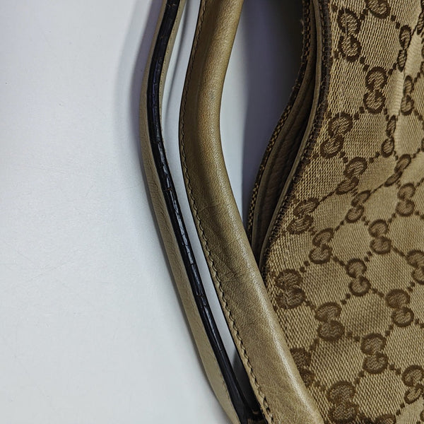 Monogram Canvas Tote Bag Beige