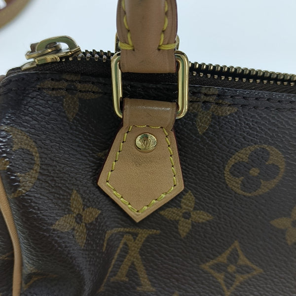 SPEEDY Nano Monogram Coated Canvas Brown
