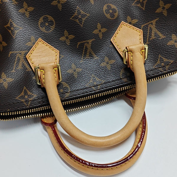 SPEEDY 25 Monogram Coated Canvas Brown