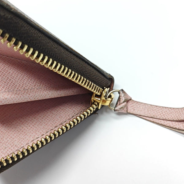 CLÉMENCE Monogram Coated Canvas Brown Wallet