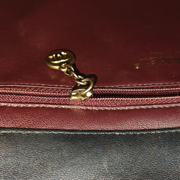 Quilted Lambskin Shoulder Bag Black