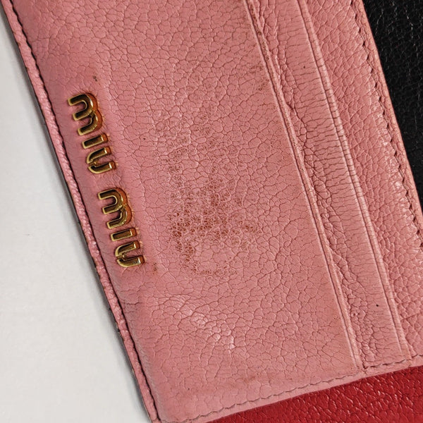 Leather Card Holder Pink