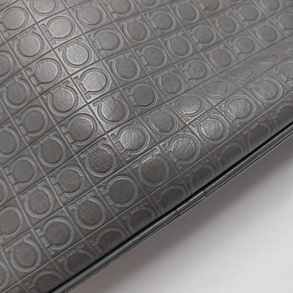 Calfskin Top Handle Bag Gray