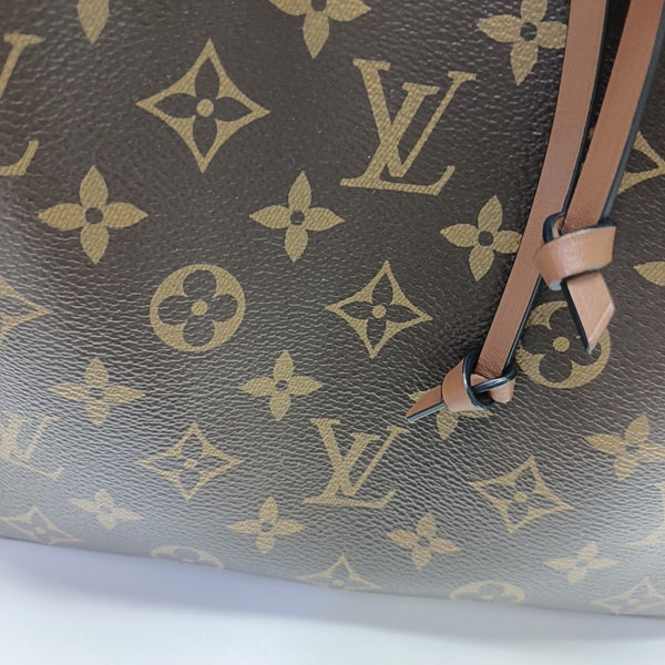 NÉONOÉ MM Monogram Coated Canvas Brown
