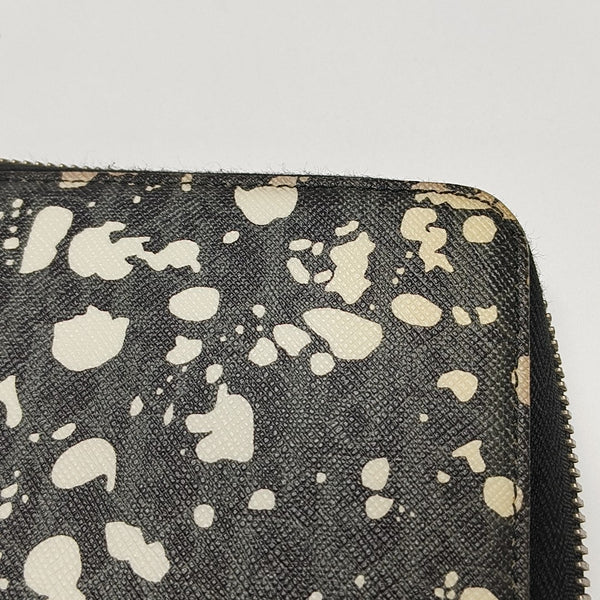 Coated Canvas Wallet Gray