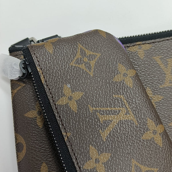 TRIO Monogram Calfskin Brown