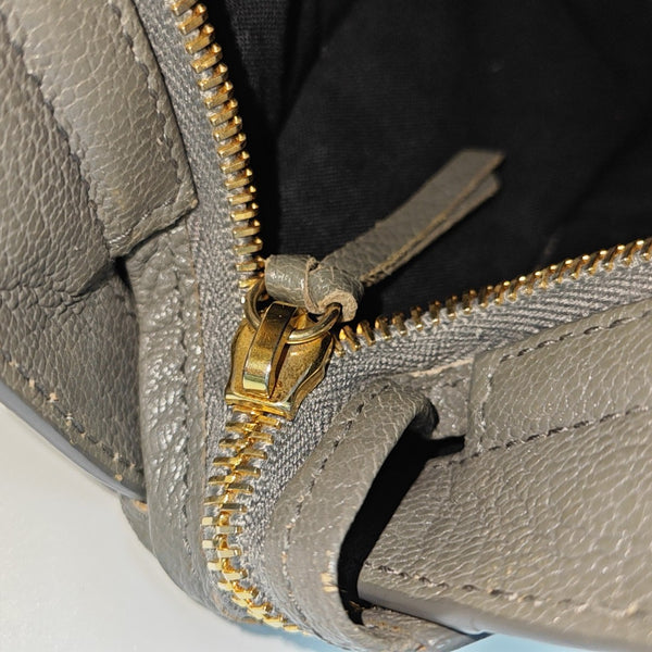 Classic Metallic Edge City Mini Lambskin Gray