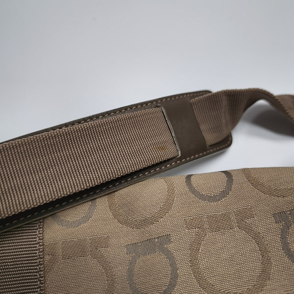 Fabric Top Handle Bag Beige