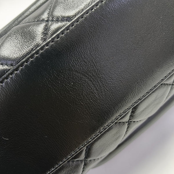 Quilted Lambskin Large Black