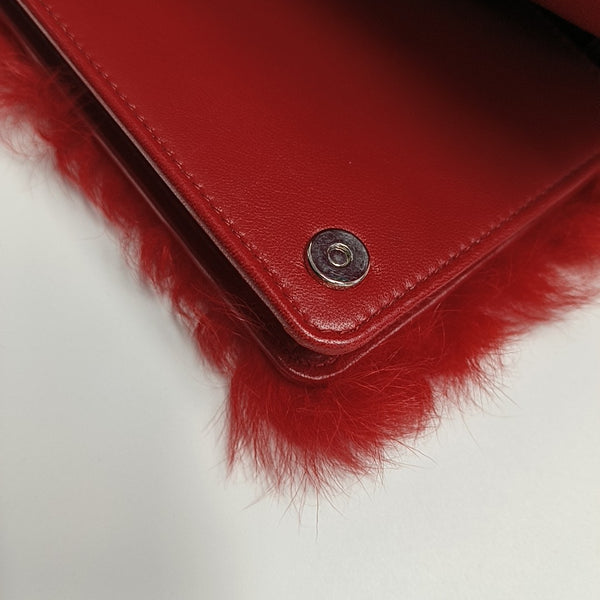 Fabric Shoulder Bag Red