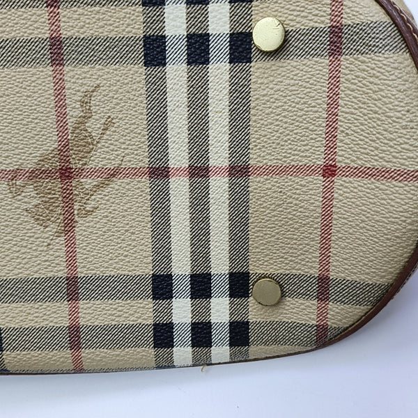 Coated Canvas Bucket Bag Beige