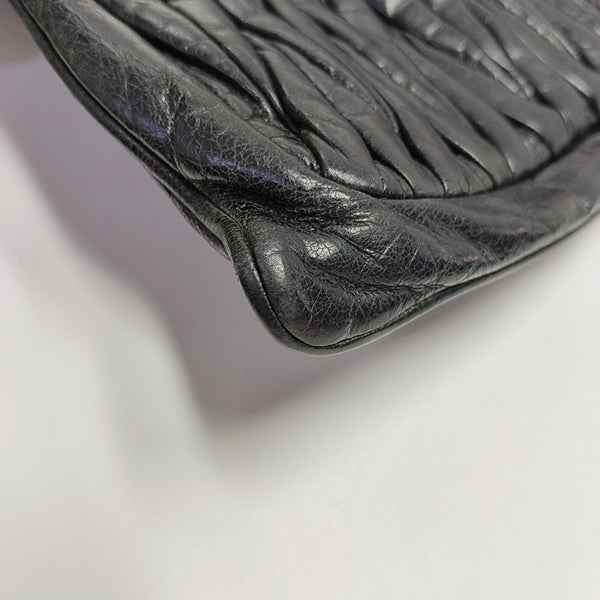 Matelassé Quilted Calfskin Black