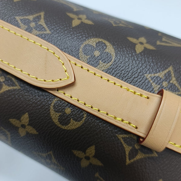 ALL IN BB Monogram Coated Canvas Brown