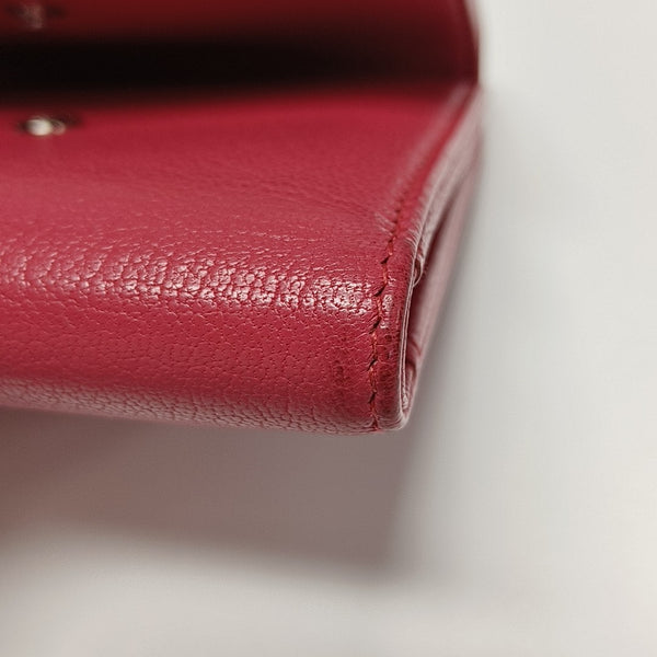 Calfskin Wallet Red