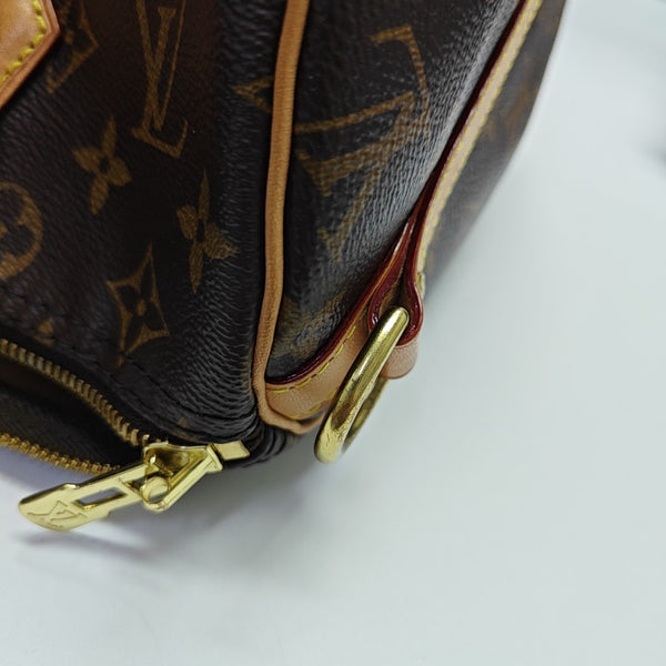 SPEEDY 30 Monogram Coated Canvas Brown