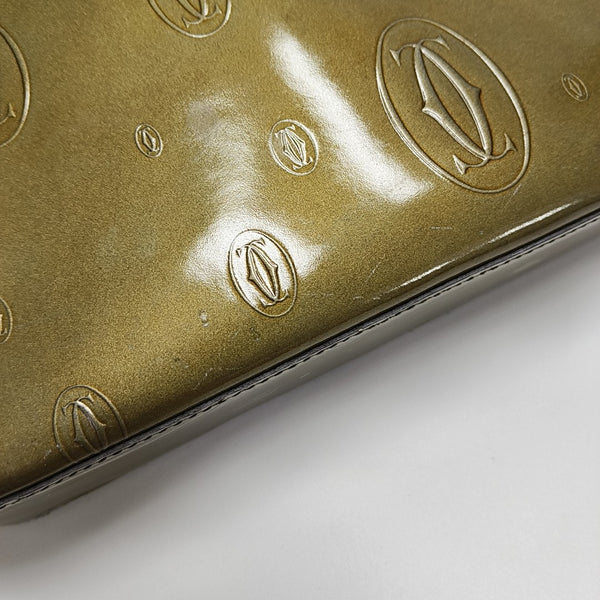 Patent Leather Shoulder Bag Green