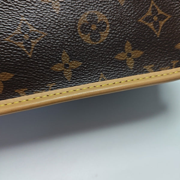 DIANE Monogram Coated Canvas Brown
