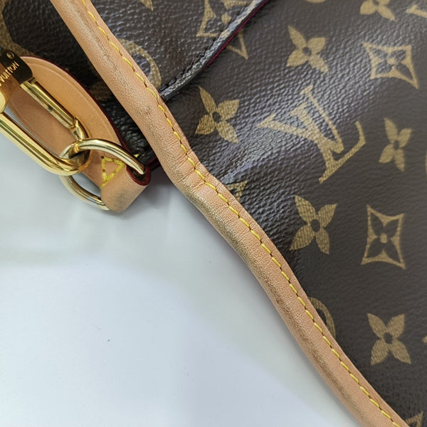 DIANE Monogram Coated Canvas Brown