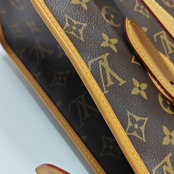 POPINCOURT Monogram Coated Canvas Brown
