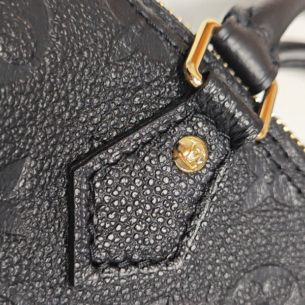 SPEEDY Nano Monogram Calfskin Black