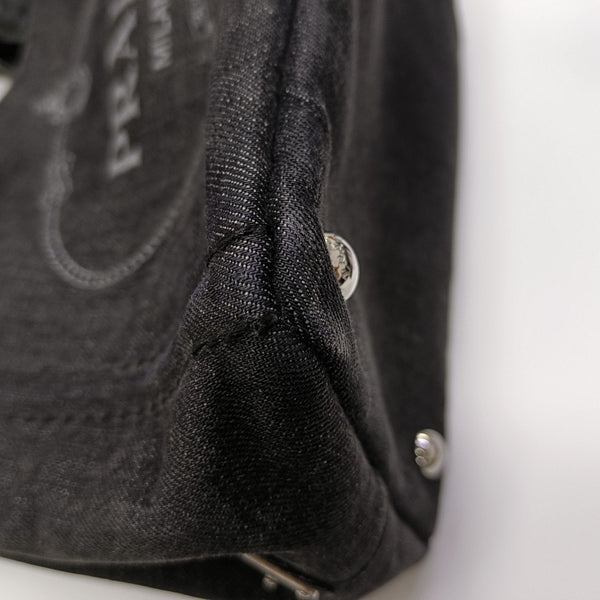 Denim Quilted Denim Black