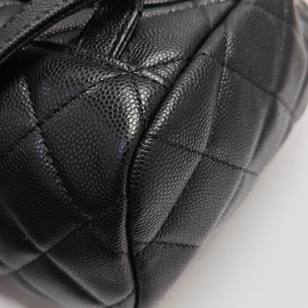 URBAN SPIRIT Small Quilted Grained Calfskin Black