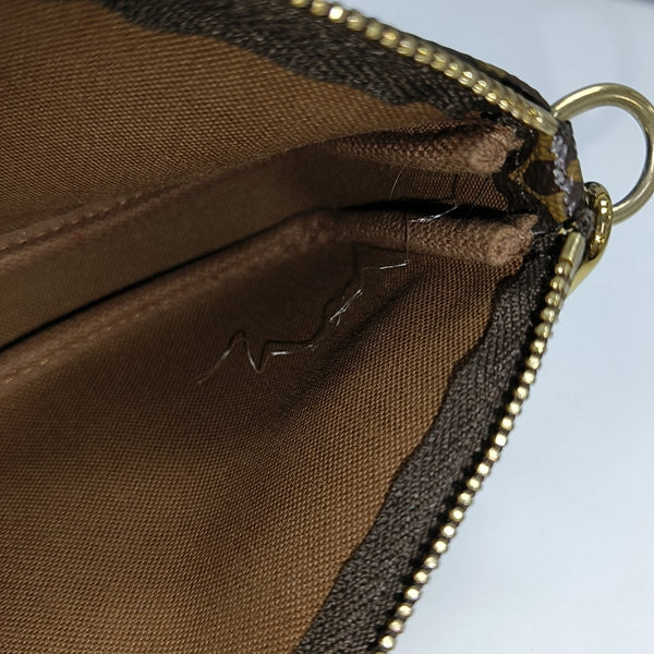 ACCESSOIRES Mini Monogram Coated Canvas Brown