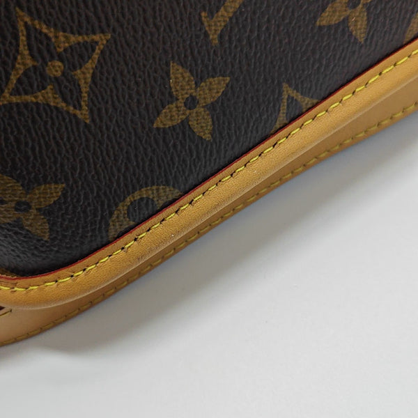 DIANE Monogram Coated Canvas Brown