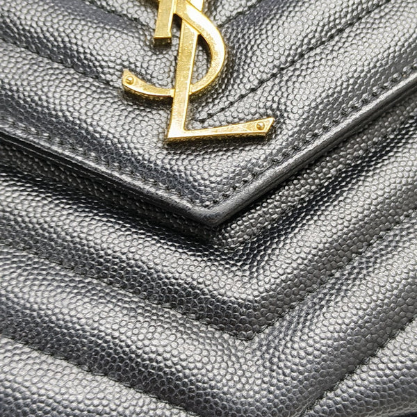 MONOGRAM Medium Chevron Calfskin Black