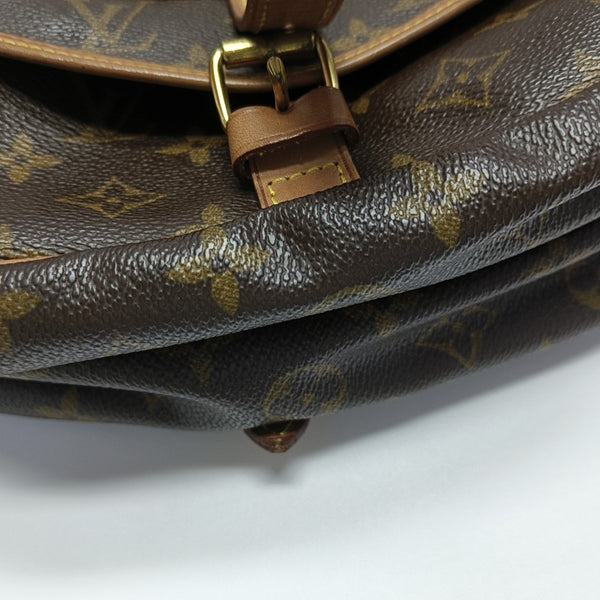 SAUMUR 30 Monogram Coated Canvas Brown
