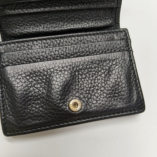 Animalier Calfskin Black Wallet