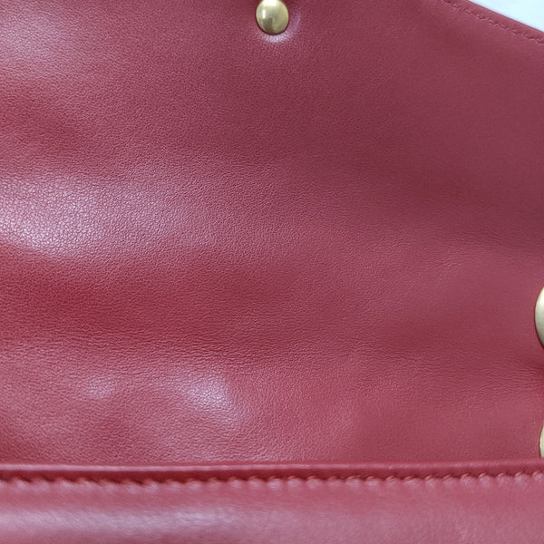 GG Marmont Medium Quilted Calfskin Red