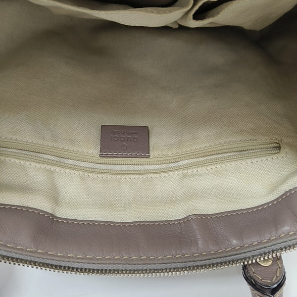 Sukey Monogram Canvas Beige