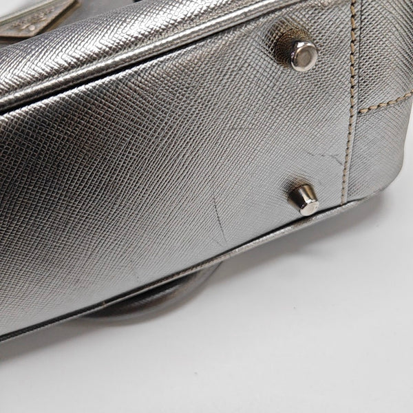 Bauletto Saffiano Saffiano Calfskin Silver