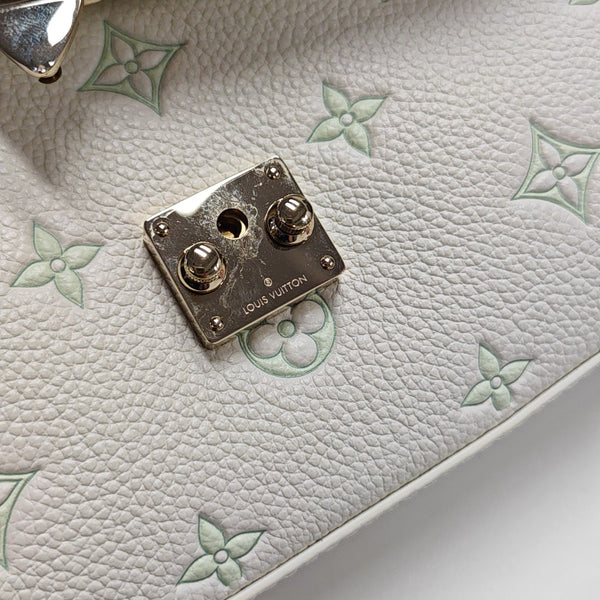 MADELEINE Mini Monogram Calfskin White