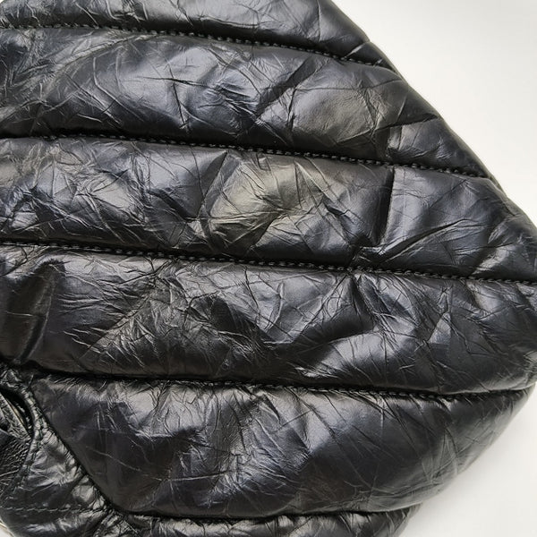 Crush Quilted Calfskin Black