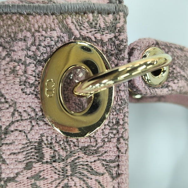 Lady Dior Mini Fabric Pink