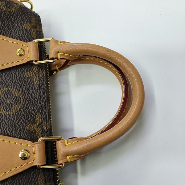 SPEEDY Nano Monogram Coated Canvas Brown