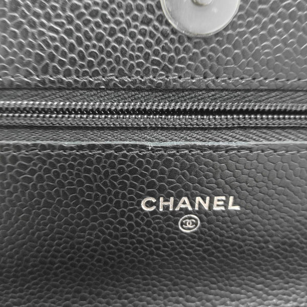 WOC Quilted Grained Calfskin Black