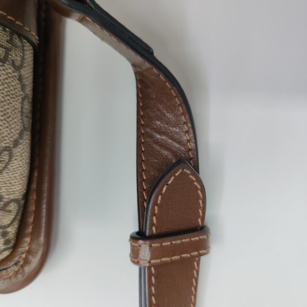 Bree Monogram Coated Canvas Beige
