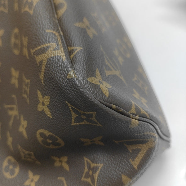 NEVERFULL MM Monogram Coated Canvas Brown