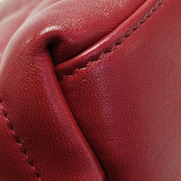 PUFFER Mini Quilted Lambskin Red
