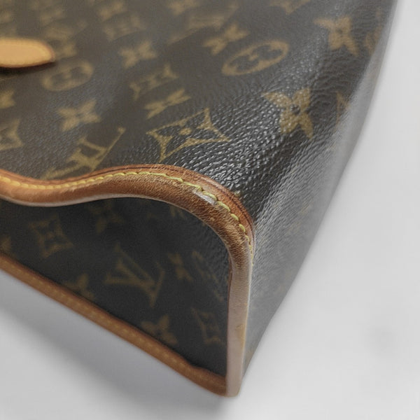 POPINCOURT Monogram Coated Canvas Brown