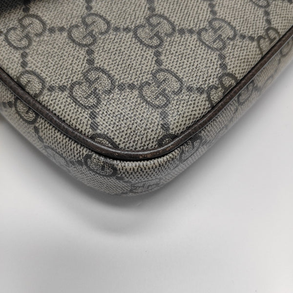 Ophidia Small Monogram Coated Canvas Beige