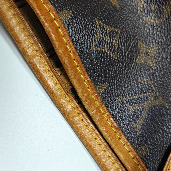 NEVERFULL MM Monogram Coated Canvas Brown