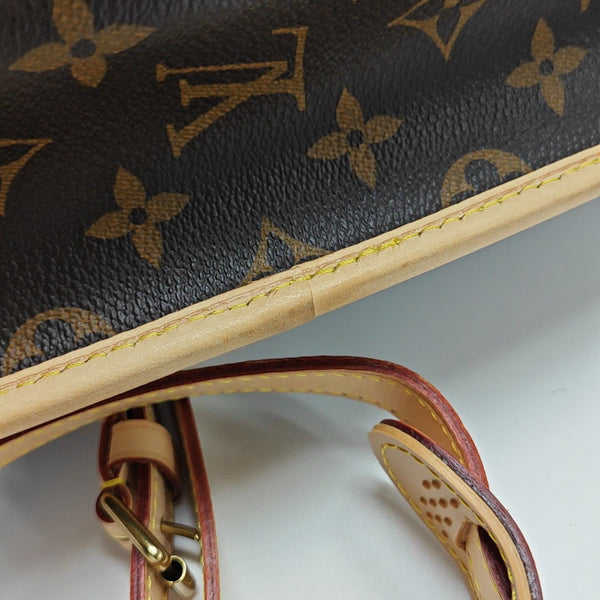 SOLOGNE PM Monogram Coated Canvas Brown