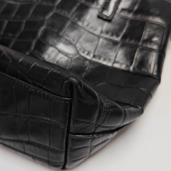 Calfskin Shoulder Bag Black