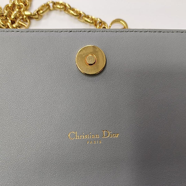 Dior Caro Small Cannage Calfskin Gray