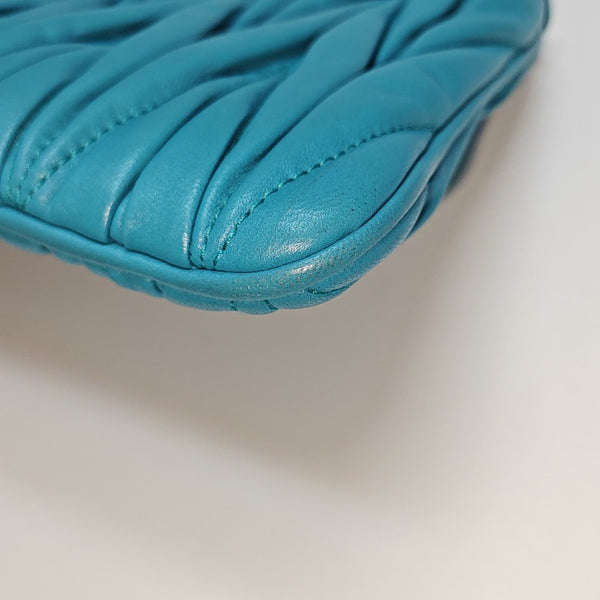 Matelassé Quilted Lambskin Blue